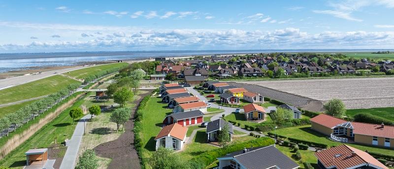 Drohnenaufnahme über Areal des Trischendiek Park